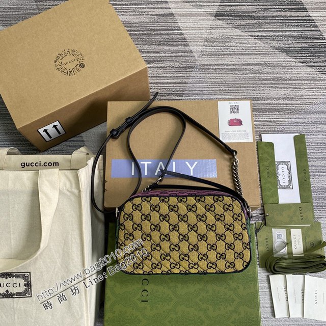 Gucci新款女包 古馳GG Marmont系列單肩斜挎包 Gucci相機包 447632  ydg3256